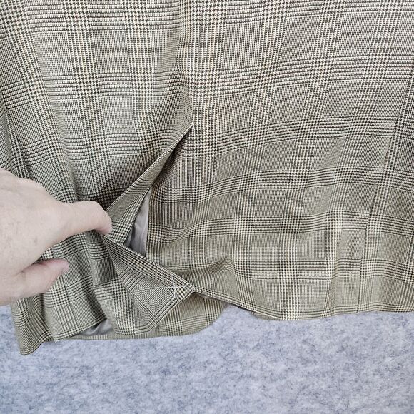 Jos A Bank Men's Size 42R Beige Windowpane‎ Blazer/Sport Coat/Suit Jacket SPOT - Picture 14 of 16